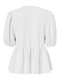 Pieces PCJOLLY KNYTNING TOPP MED PUFFÄRMAR, Bright White, highres - 17148315_BrightWhite_002.jpg