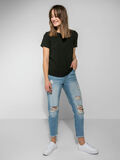 Pieces SHORT SLEEVED BLOUSE, Black, highres - 17092474_Black_005.jpg