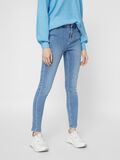 Pieces MID WAIST SKINNY FIT JEANS, Light Blue Denim, highres - 17102090_LightBlueDenim_003.jpg