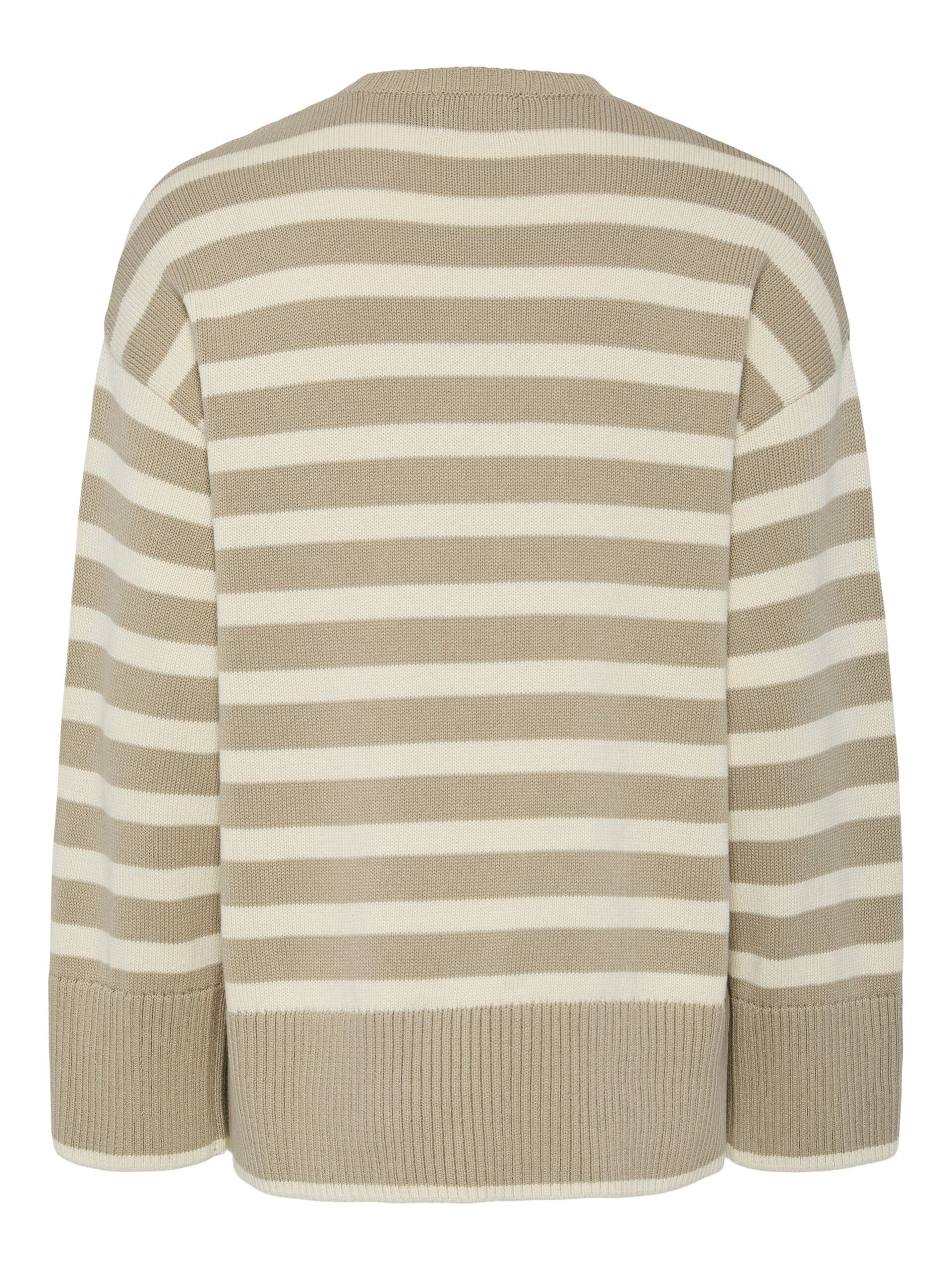 Carousel image - PCAVA SLIT KNITTED PULLOVER, Crockery | 7