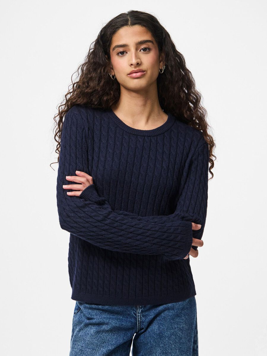 Pieces PCFIA PULLOVER, Maritime Blue, highres - 17158899_MaritimeBlue_003.jpg