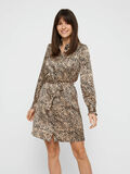 Pieces SATIN LEOPARD DRESS, Black, highres - 17097648_Black_700178_003.jpg