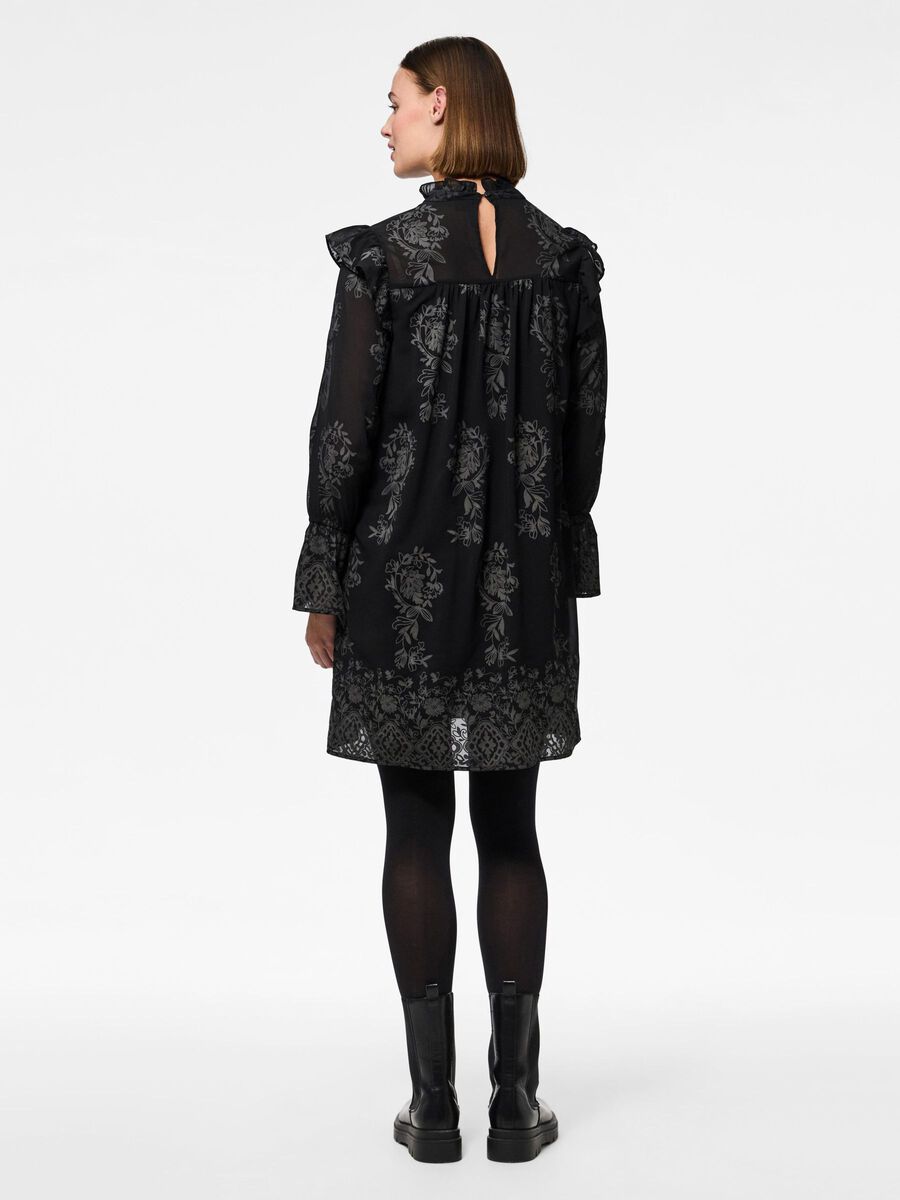 Pieces PCNOLIA LONG SLEEVED DRESS, Black, highres - 17160441_Black_004.jpg
