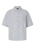 Pieces PCEMMA 2/4 SHORT SLEEVED SHIRT, Poseidon, highres - 17152065_Poseidon_1137402_001.jpg