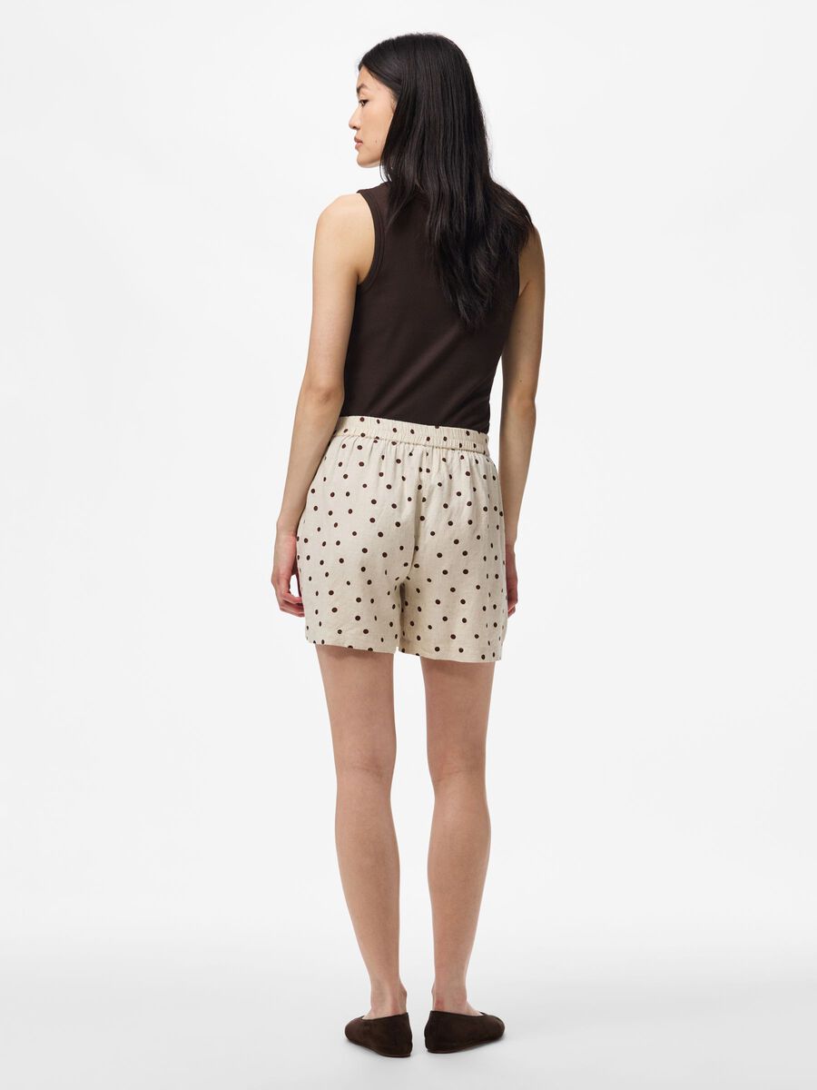 Product carousel image - PCPIA LINEN BLEND SHORTS, Birch | 2