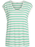 Pieces STRIPED T-SHIRT, Bright White, highres - 17090433_BrightWhite_635019_001.jpg