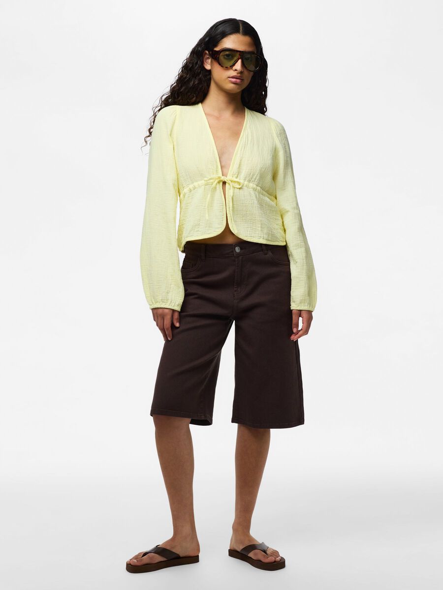 Carousel image - PCSASTINA MUSSELIN BLOUSE, French Vanilla | 3