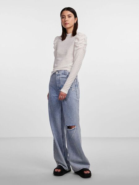 Pieces PCNEIDI LONG SLEEVED TOP, Cloud Dancer, highres - 17140608_CloudDancer_003.jpg