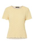 Product image thumbnail - PCFLORA T-SHIRT, French Vanilla | 1