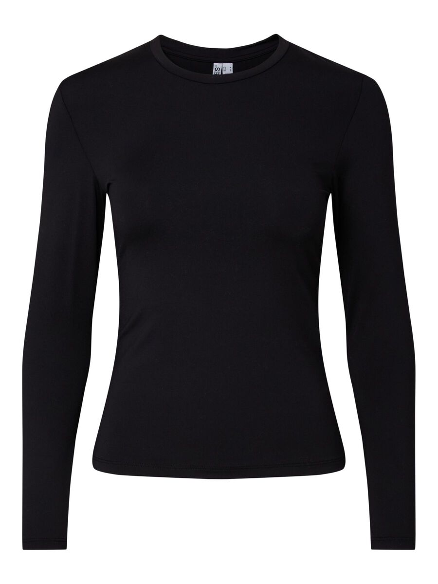 Carousel image - PCLULA TOP MED LANGE &AElig;RMER, Black | 5