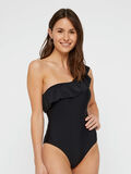 Pieces ONE-SHOULDER FLOUNCY SWIMSUIT, Black, highres - 17093482_Black_661450_005.jpg