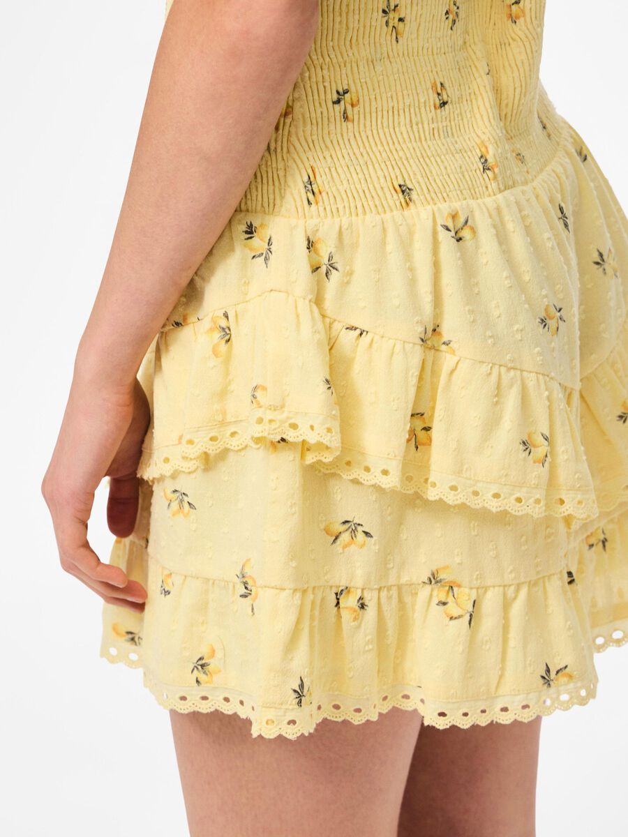 Carousel image - PCTHEA MINI SKIRT, Pale Banana | 4