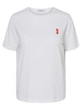 Pieces ROUND NECKED T-SHIRT, Bright White, highres - 17095810_BrightWhite_679926_001.jpg