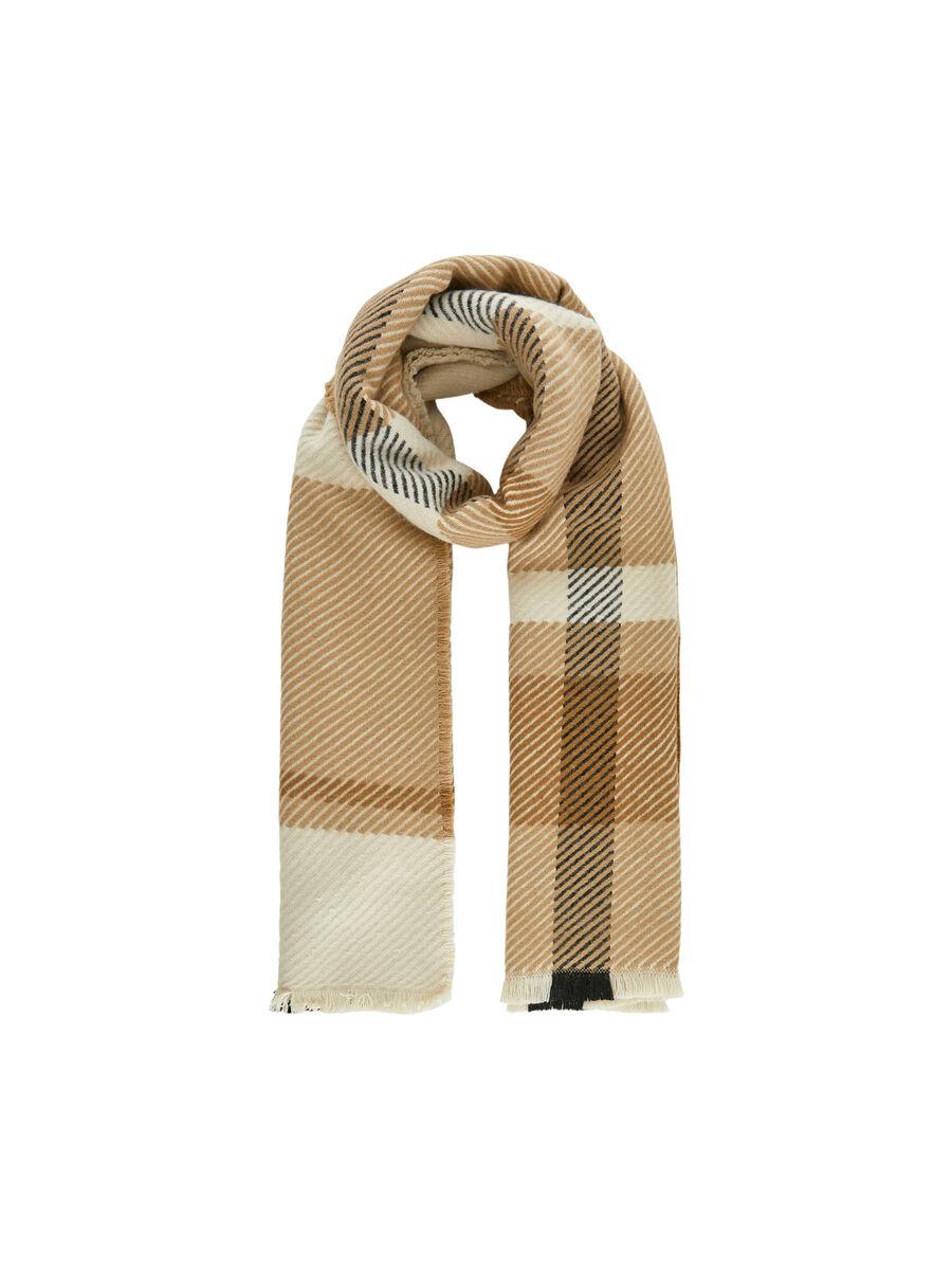 Pieces SOFT PATTERNED LONG SCARF, Tannin, highres - 17099591_Tannin_001.jpg