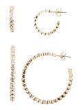 Pieces 2-PACK HOOP EARRINGS, Gold Colour, highres - 17100445_GoldColour_001.jpg