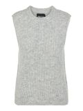 Pieces STRIKKET VEST, Light Grey Melange, highres - 17117579_LightGreyMelange_001.jpg