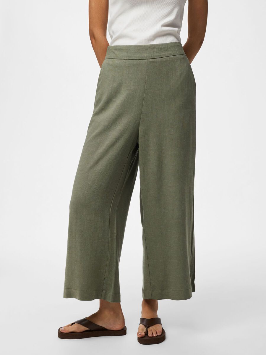 Product carousel image - PCVINSTY HW  CULOTTES, Deep Lichen Green | 1
