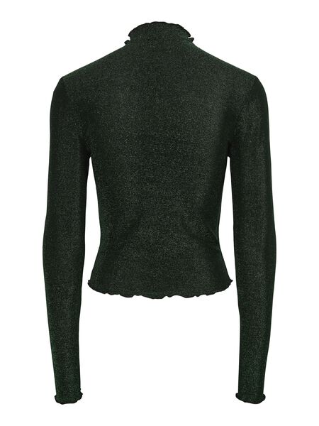 Pieces PCSANDRA LONG SLEEVED TOP, Fern Green, highres - 17143415_FernGreen_1065566_002.jpg