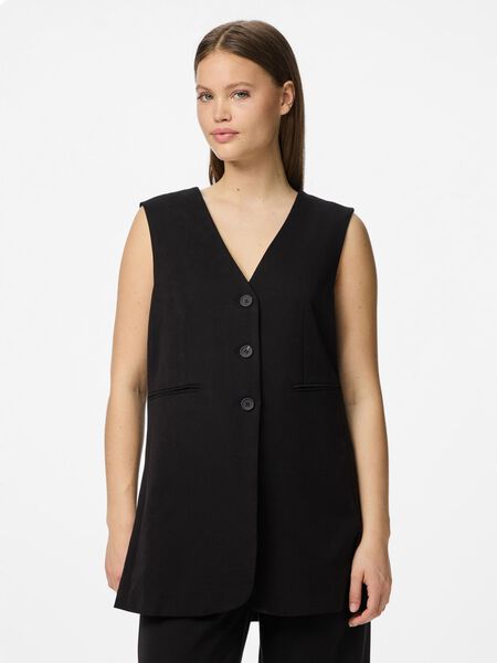 Pieces PCKAMIL OVERSIZED VEST, Black, highres - 17158171_Black_003.jpg