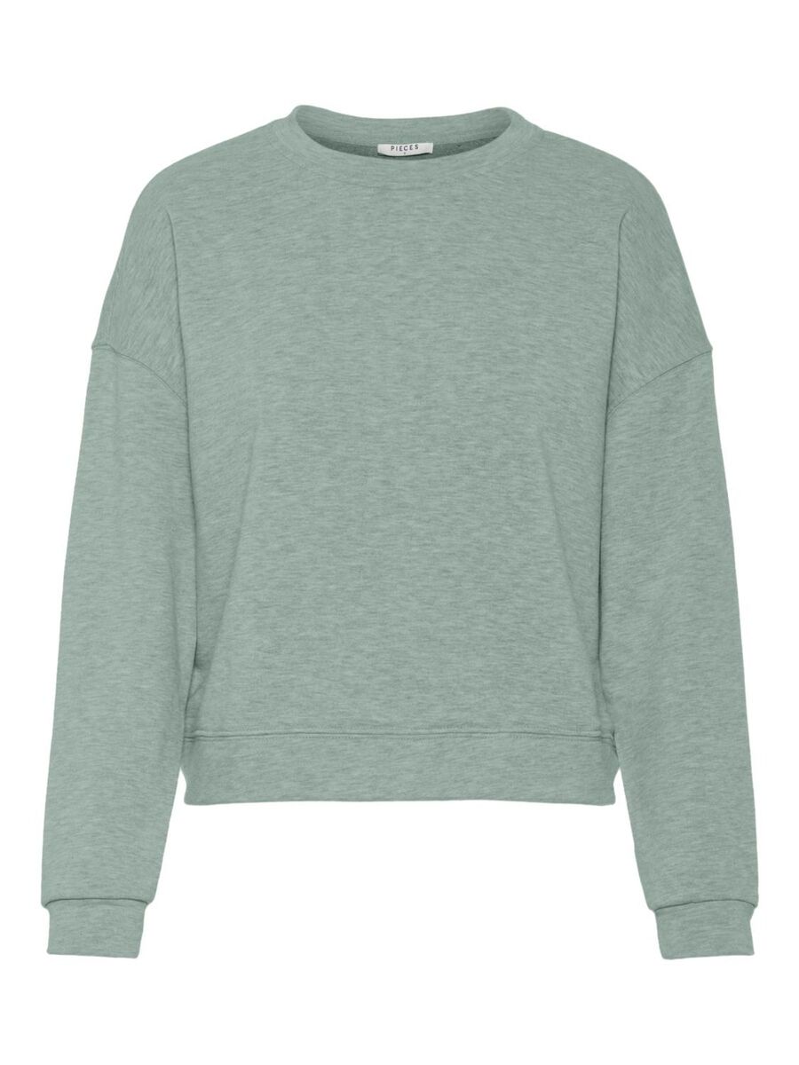 Pieces ÉPAULES TOMBANTES SWEAT-SHIRT, Jadeite, highres - 17101328_Jadeite_001.jpg