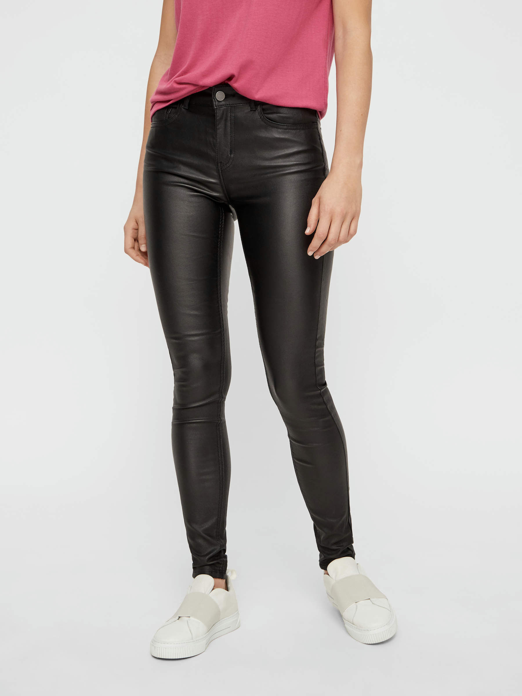 Pieces coated cheap jeans