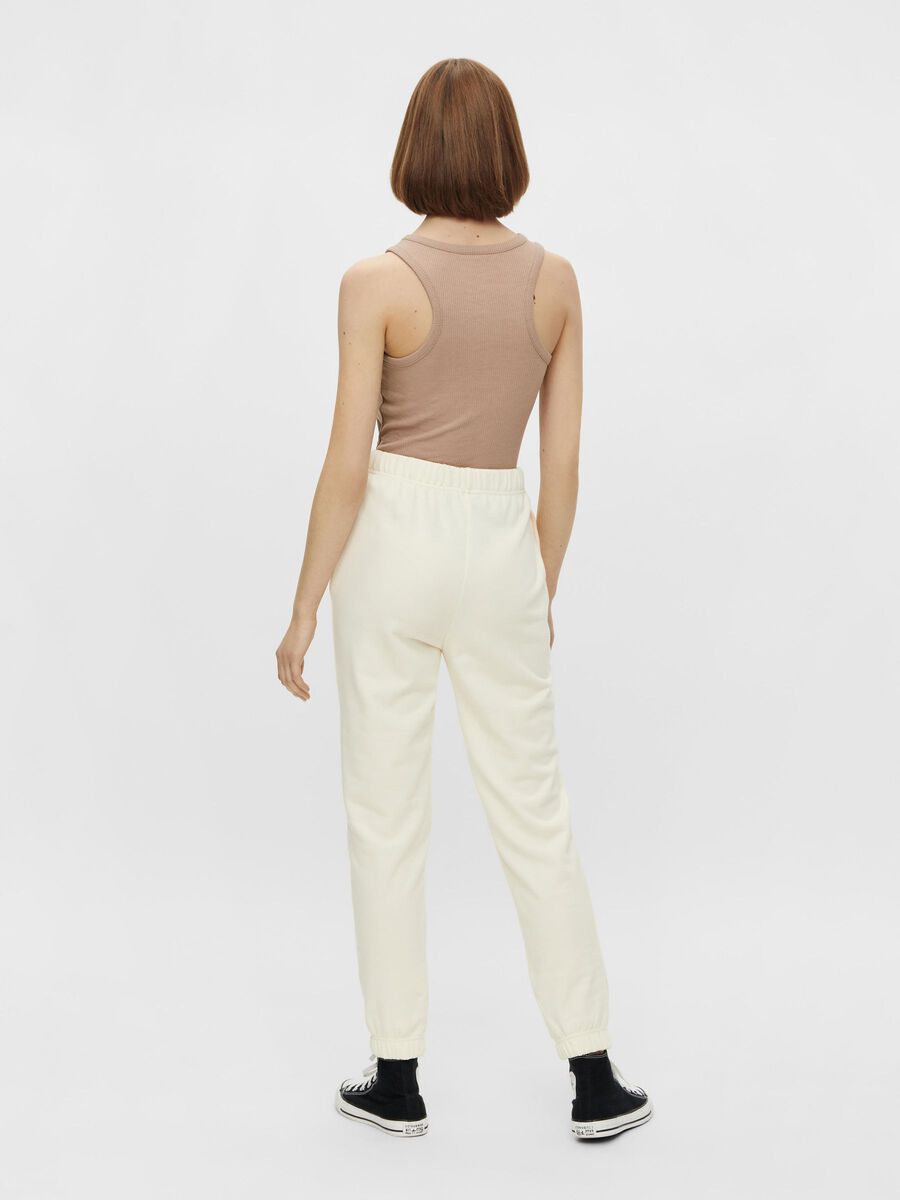 Pieces PCCHILLI HIGH WAISTED SWEATPANTS, Eggnog, highres - 17118867_Eggnog_004.jpg