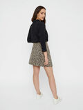 Pieces ANIMAL-PRINT COTTON MINI SKIRT, Peyote, highres - 17097263_Peyote_701753_004.jpg