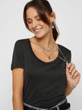 Pieces MODAL-BLEND T-SHIRT, Black, highres - 17101605_Black_006.jpg