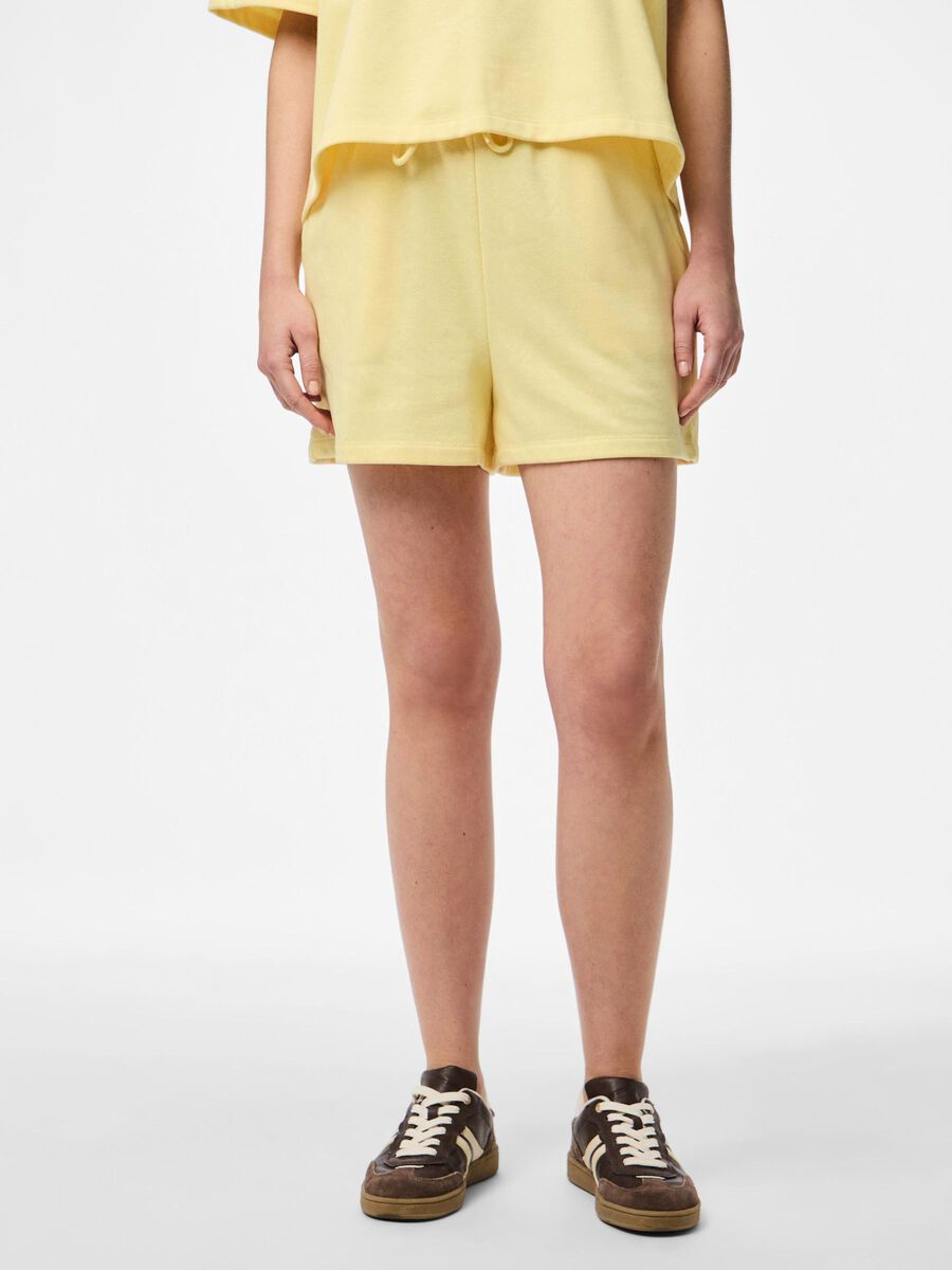 Pieces PCCHILLI SWEAT SHORTS, Pale Banana, highres - 17118868_PaleBanana_003.jpg