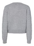 Pieces CARDIGAN A MAGLIA, Light Grey Melange, highres - 17160189_LightGreyMelange_002.jpg