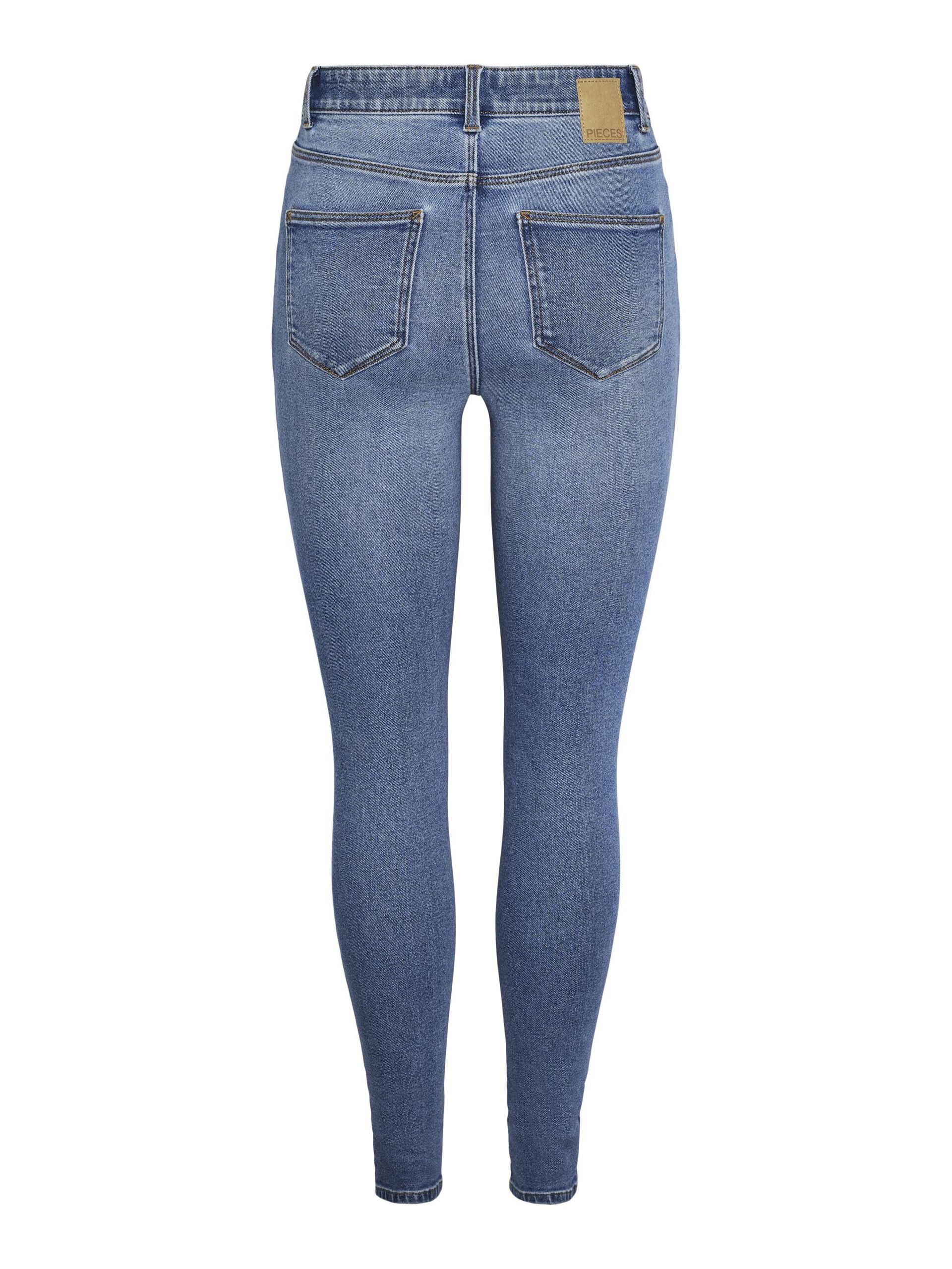 Carousel image - PCDANA HW SKINNY FIT JEANS, Medium Blue Denim | 7