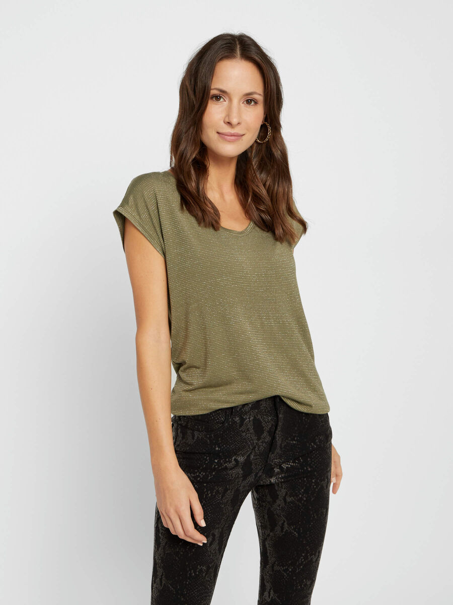 Pieces T-SHIRT, Deep Lichen Green, highres - 17078572_DeepLichenGreen_607498_003.jpg