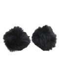 Pieces IMITATION FUR SHOE CLIPS, Black, highres - 17084388_Black_001.jpg