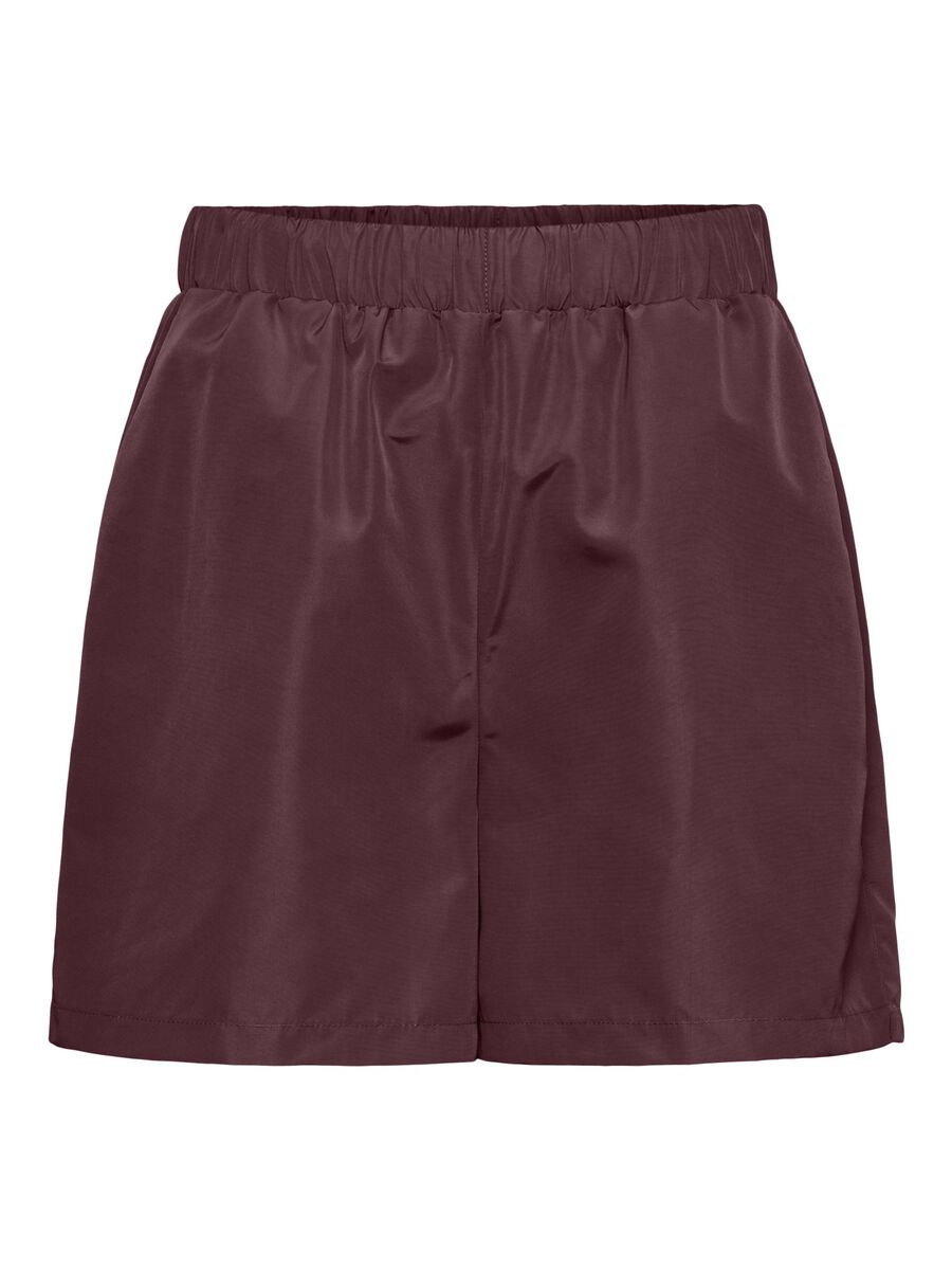 Pieces PCCHRILINA SHORTS MED HÖG MIDJA, Tawny Port, highres - 17128660_TawnyPort_001.jpg
