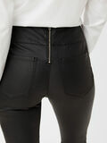 Pieces COATED ZIPPER LEGGINGS, Black, highres - 17108253_Black_007.jpg