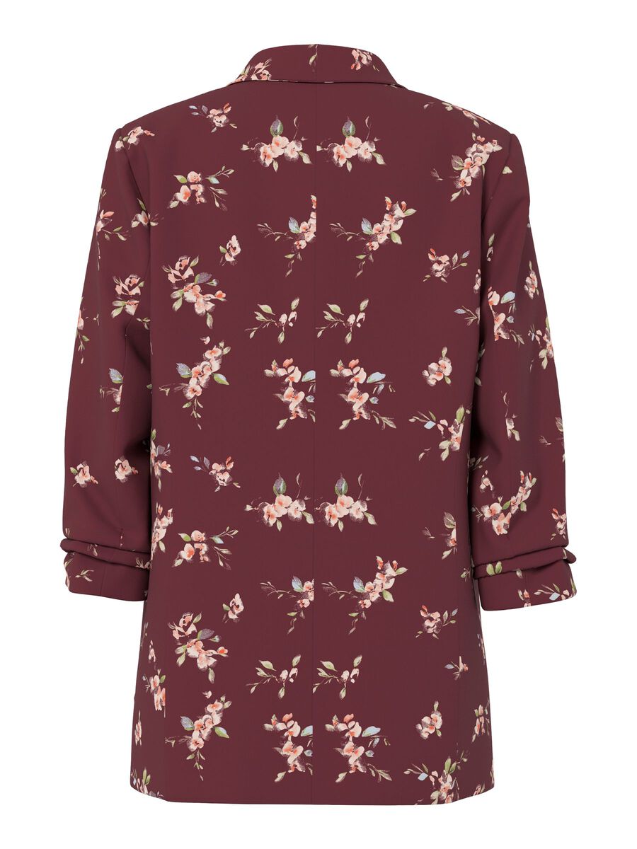 Product carousel image - PCBOSELLA 3/4-ARM PRINT BLAZER, Tawny Port | 6