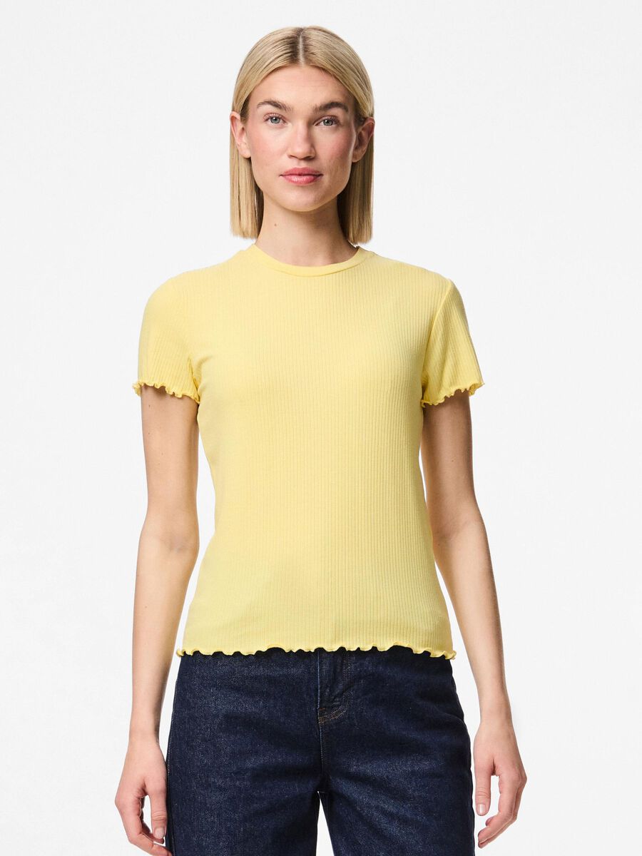 Pieces T-SHIRT, Pale Banana, highres - 17120085_PaleBanana_003.jpg