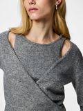 Product image thumbnail - PCMAJI WRAP KNIT, Medium Grey Melange | 4