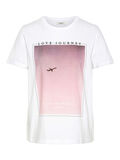 Pieces IMPRIMÉ COTON T-SHIRT, Bright White, highres - 17099910_BrightWhite_720925_001.jpg