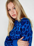 Pieces LONG SLEEVED LEOPARD KNITTED PULLOVER, Victoria Blue, highres - 17096171_VictoriaBlue_685339_008.jpg