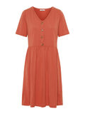 Pieces BUTTON-UP MIDI DRESS, Redwood, highres - 17099723_Redwood_001.jpg