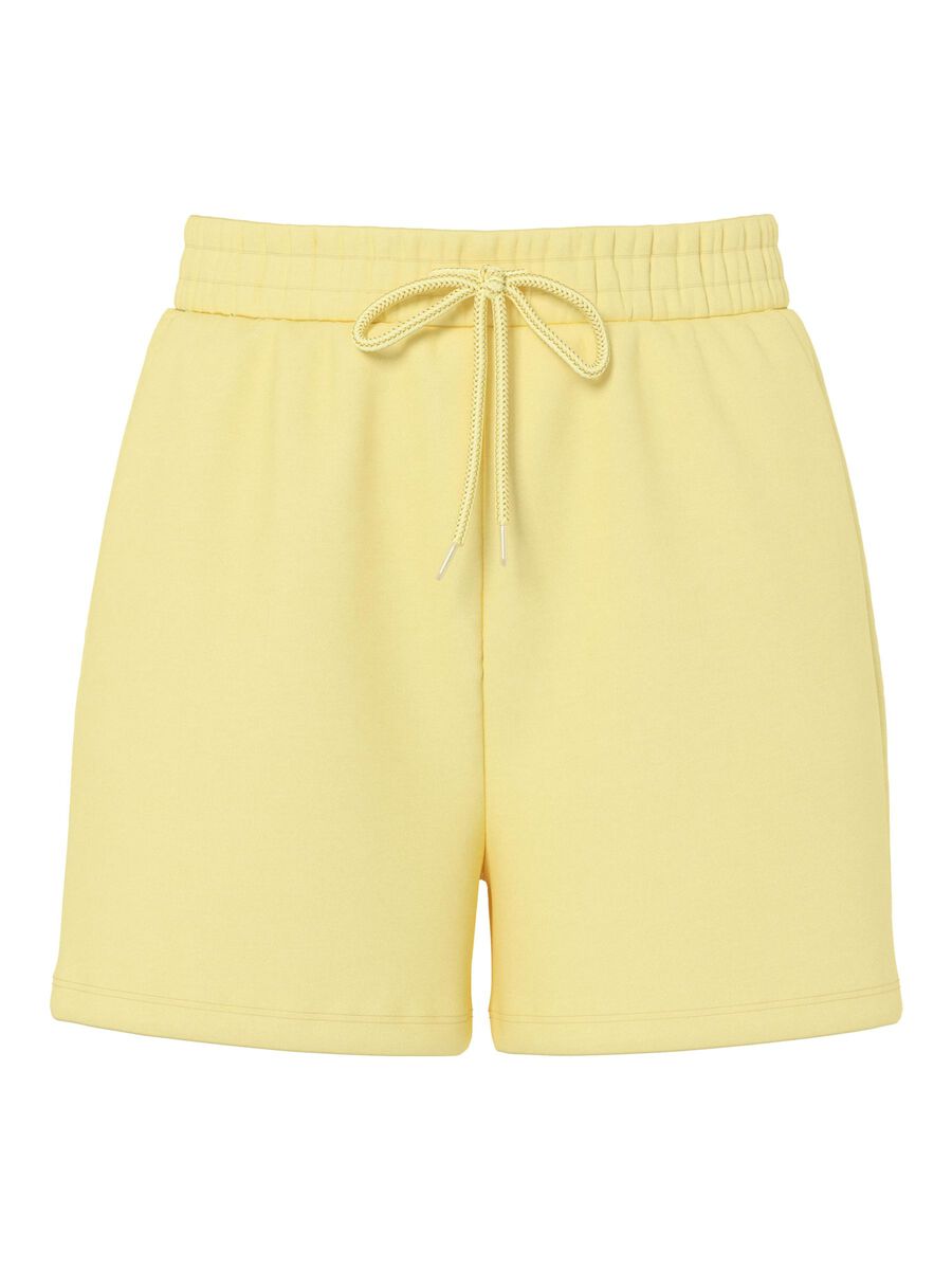 Pieces HIGH WAIST SWEATSHORTS, Pale Banana, highres - 17118868_PaleBanana_001.jpg