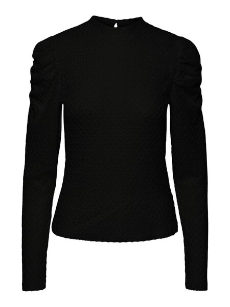 Pieces PCNEIDI LONG SLEEVED TOP, Black, highres - 17140608_Black_001.jpg