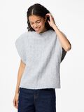Product image thumbnail - PCNOSIE PONCHO, Light Grey Melange | 5