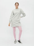 Pieces SWEAT KORT KJOLE, Light Grey Melange, highres - 17116917_LightGreyMelange_005.jpg