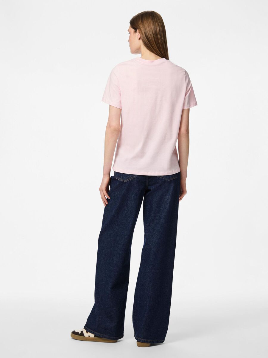 Pieces PCRIA - COTON T-SHIRT, Pink-A-Boo, highres - 17140802_PinkABoo_004.jpg