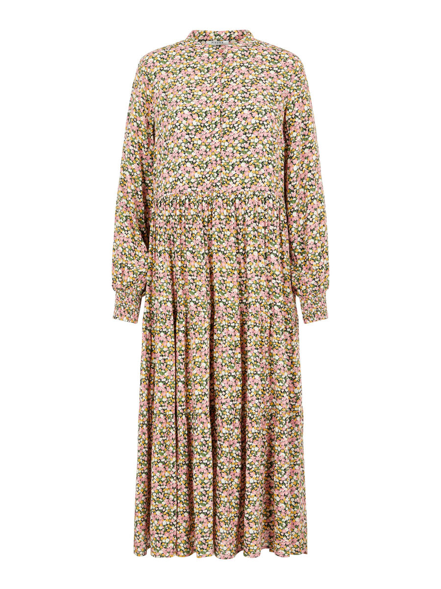 Carousel image - VESTIDO MIDI ESCALONADO, Ash Rose | 6