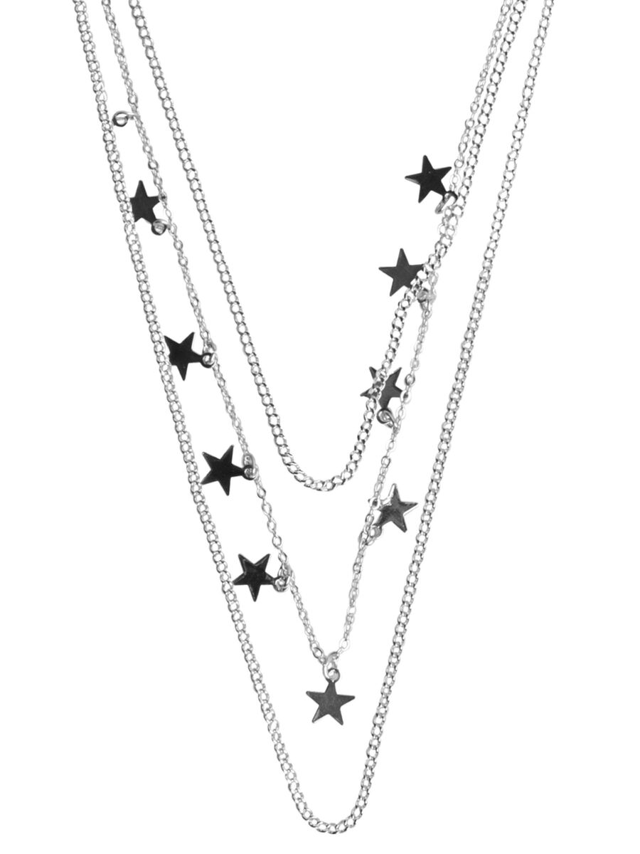 Pieces 3 KETTINGEN STERREN KETTING, Silver Colour, highres - 17093069_SilverColour_002.jpg