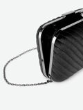 Pieces QUILTED VELVET CLUTCH, Black, highres - 17092521_Black_005.jpg