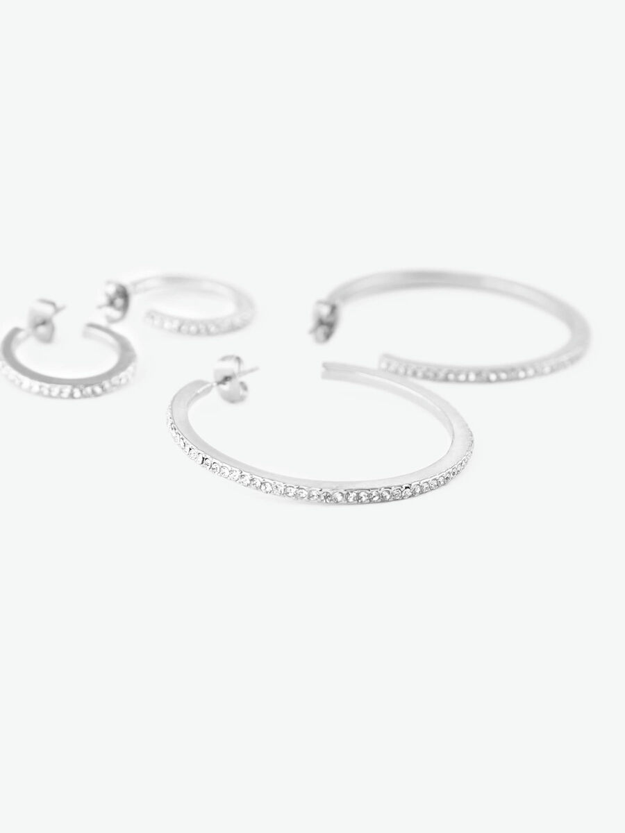 Pieces CREOL EARRINGS, Silver Colour, highres - 17091395_SilverColour_655752_002.jpg